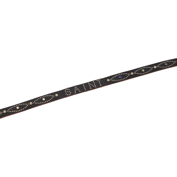 HTC_BELT NARROW/RAINBW STONE