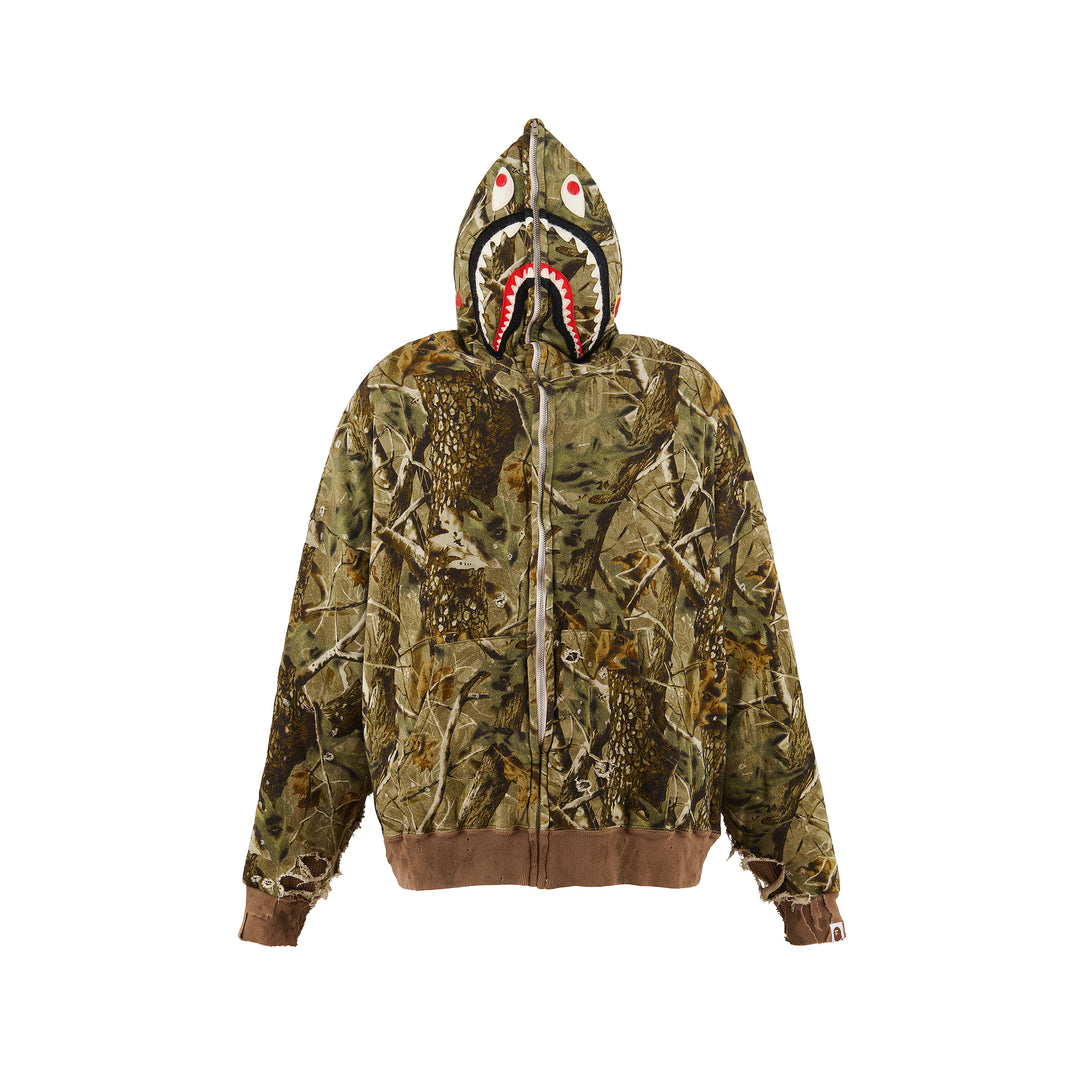 BAPE_ZIP HOODIE/SAHARK