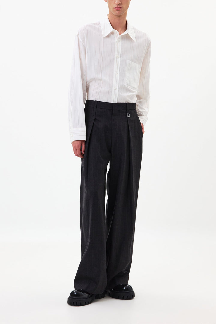 White Striped Shirt