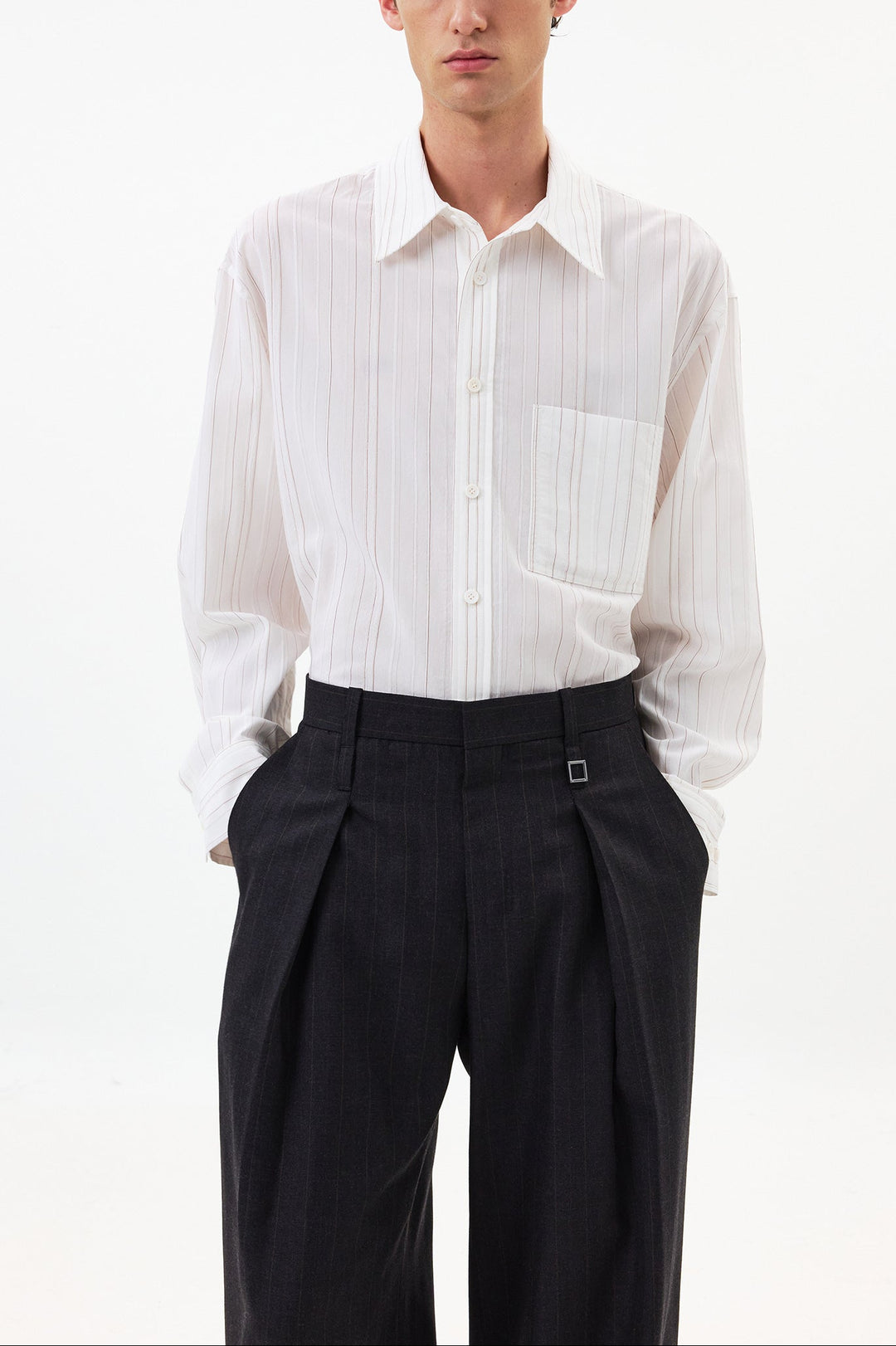 White Striped Shirt