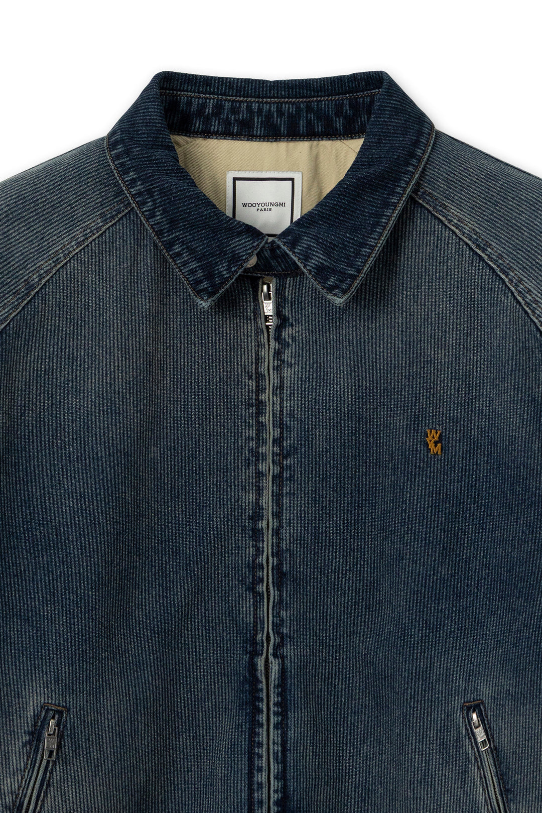 Blue Ribbed Denim Jumper