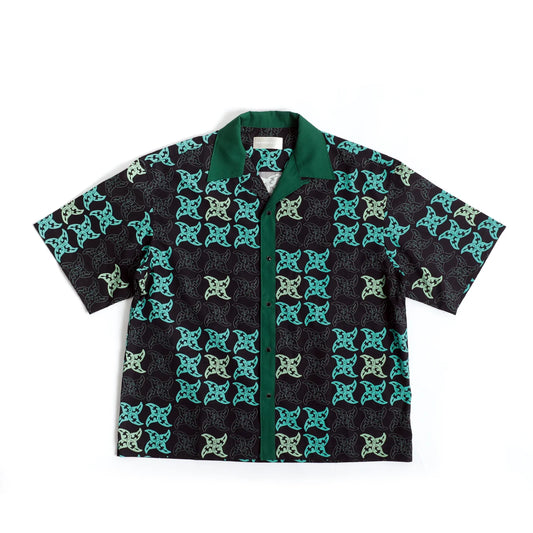 THE WORLD IS YOURS - Fusha Paisley Open Collar Shirt