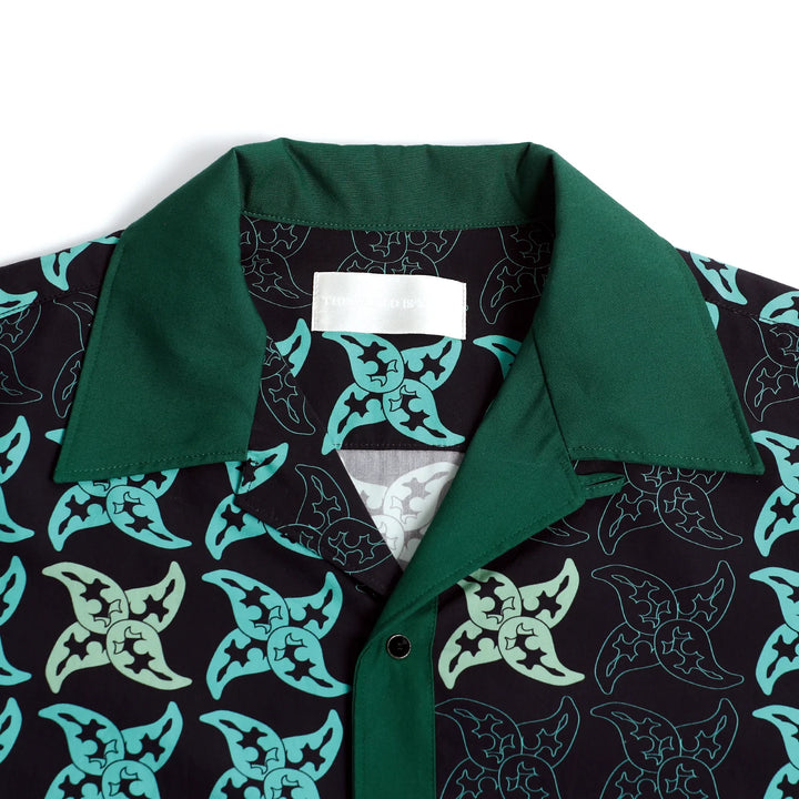 THE WORLD IS YOURS - Fusha Paisley Open Collar Shirt