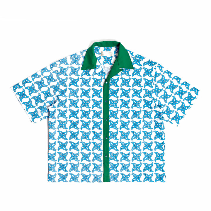 THE WORLD IS YOURS - Fusha Paisley Open Collar Shirt
