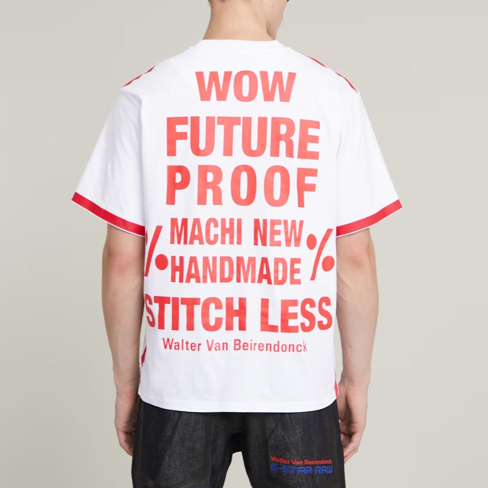 国内発送 Walter Van Beirendonck x G-STAR☆プリント Tシャツ Oversized Boxy Tee Text - G-STAR x Walter Van Beirendonck