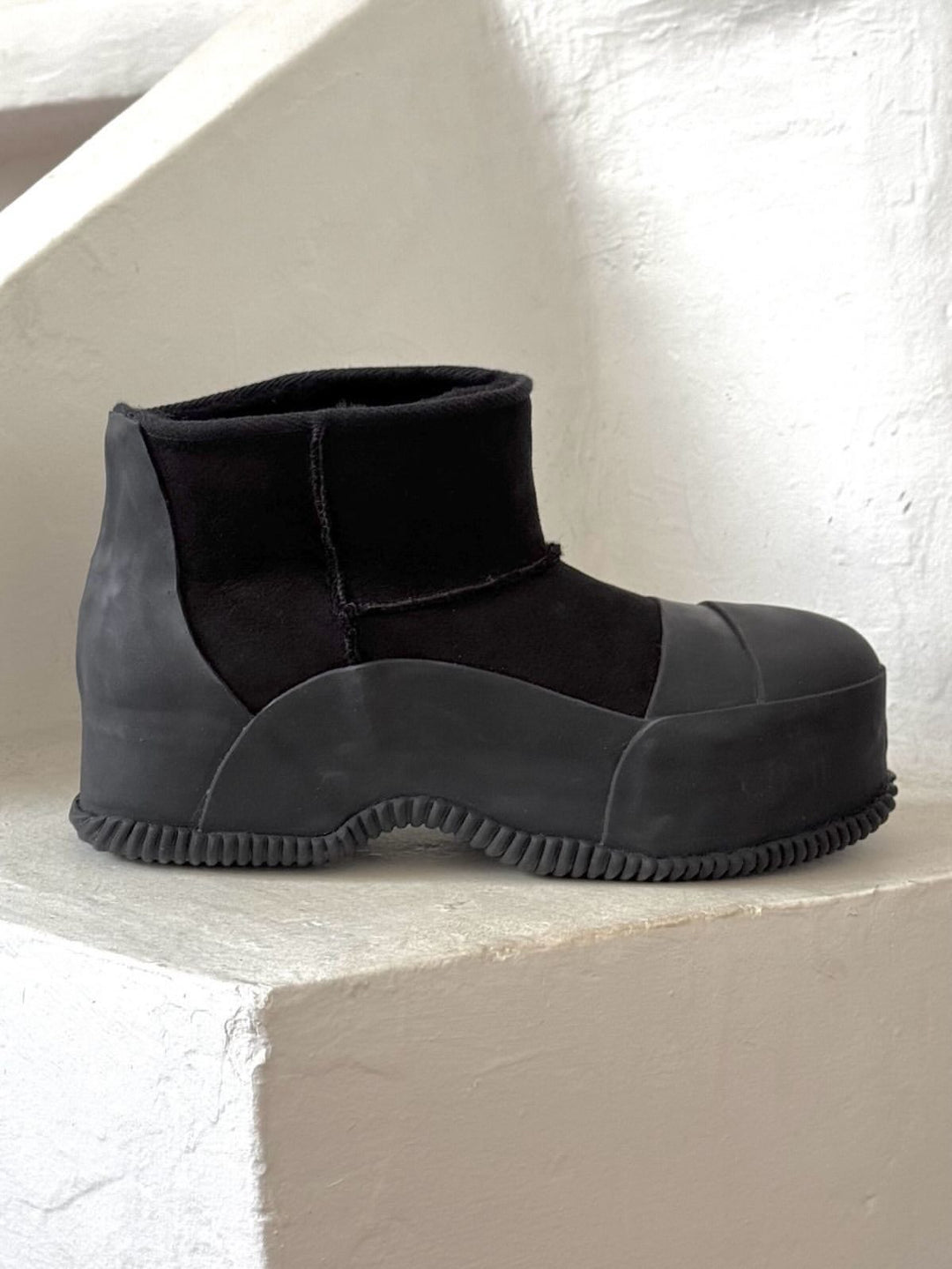 SHEARLING VULCANIZED RUBBER BOOT