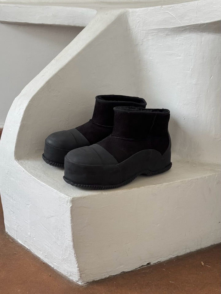 SHEARLING VULCANIZED RUBBER BOOT