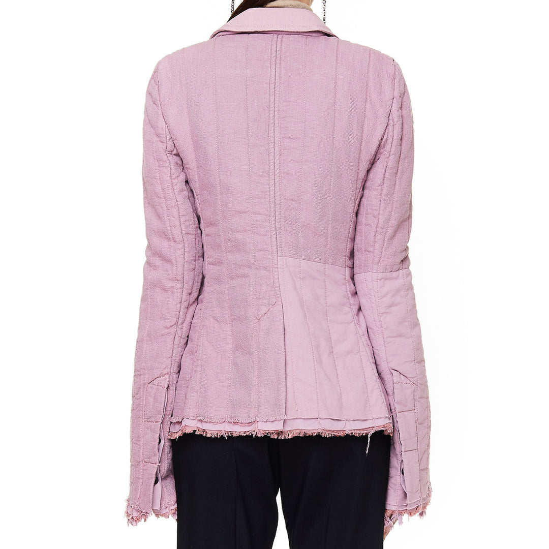 QUILTED OFFICER JACKET RUFFLES