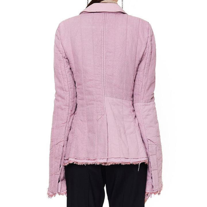 QUILTED OFFICER JACKET RUFFLES