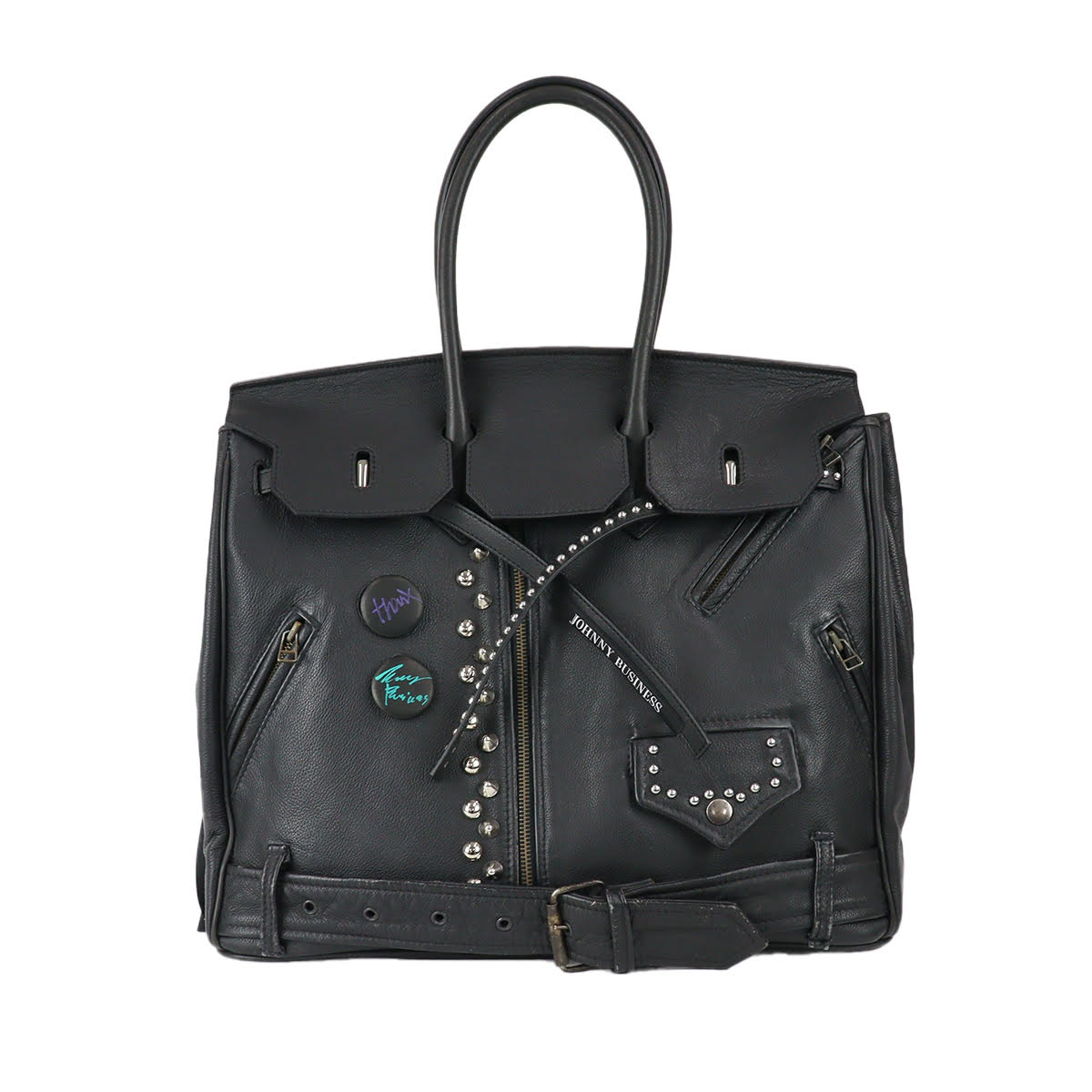 Punktum®︎ RIDERS BAG35ライダースバッグ黒本革パンクタム Punktum(パンクタム) | JB×Punktum®︎ Riders Bag Large ライダースバッグ