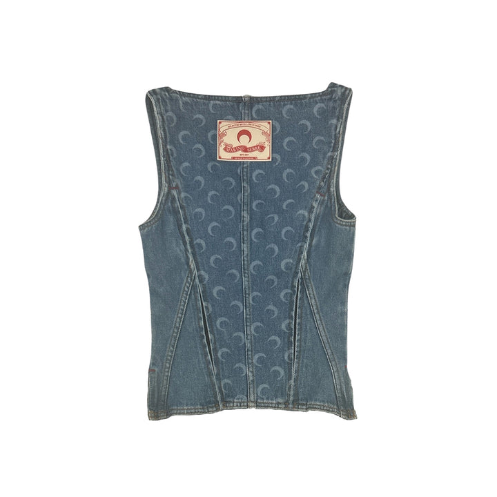Moon Laser Denim Corset