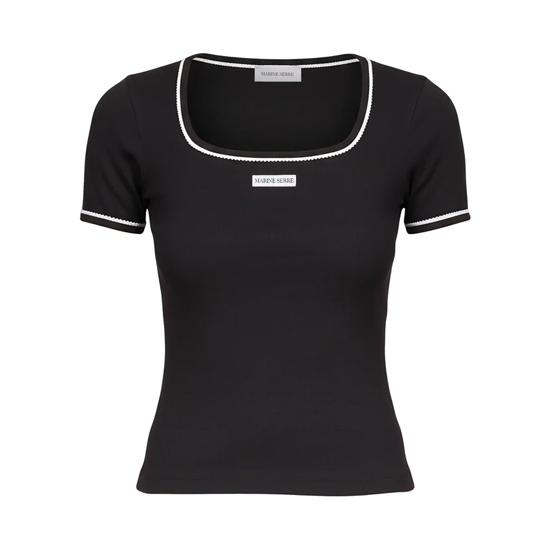 Marine Serre - Squareneck T-Shirt