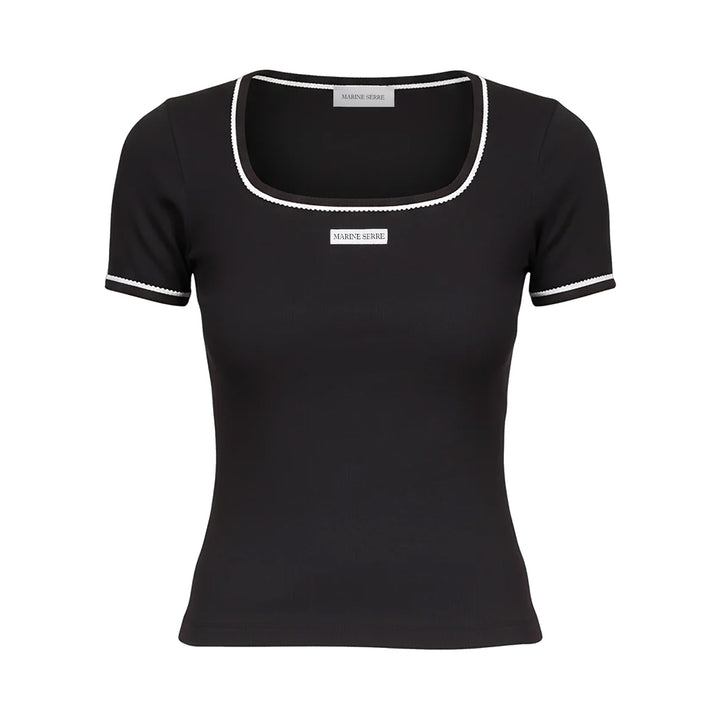 Marine Serre - Squareneck T-Shirt