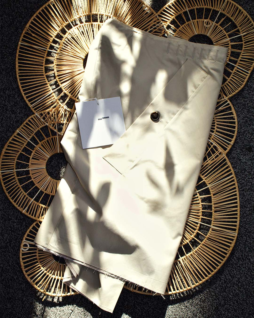 SONIA CARRASCO - CROPPED TRENCH SKIRT