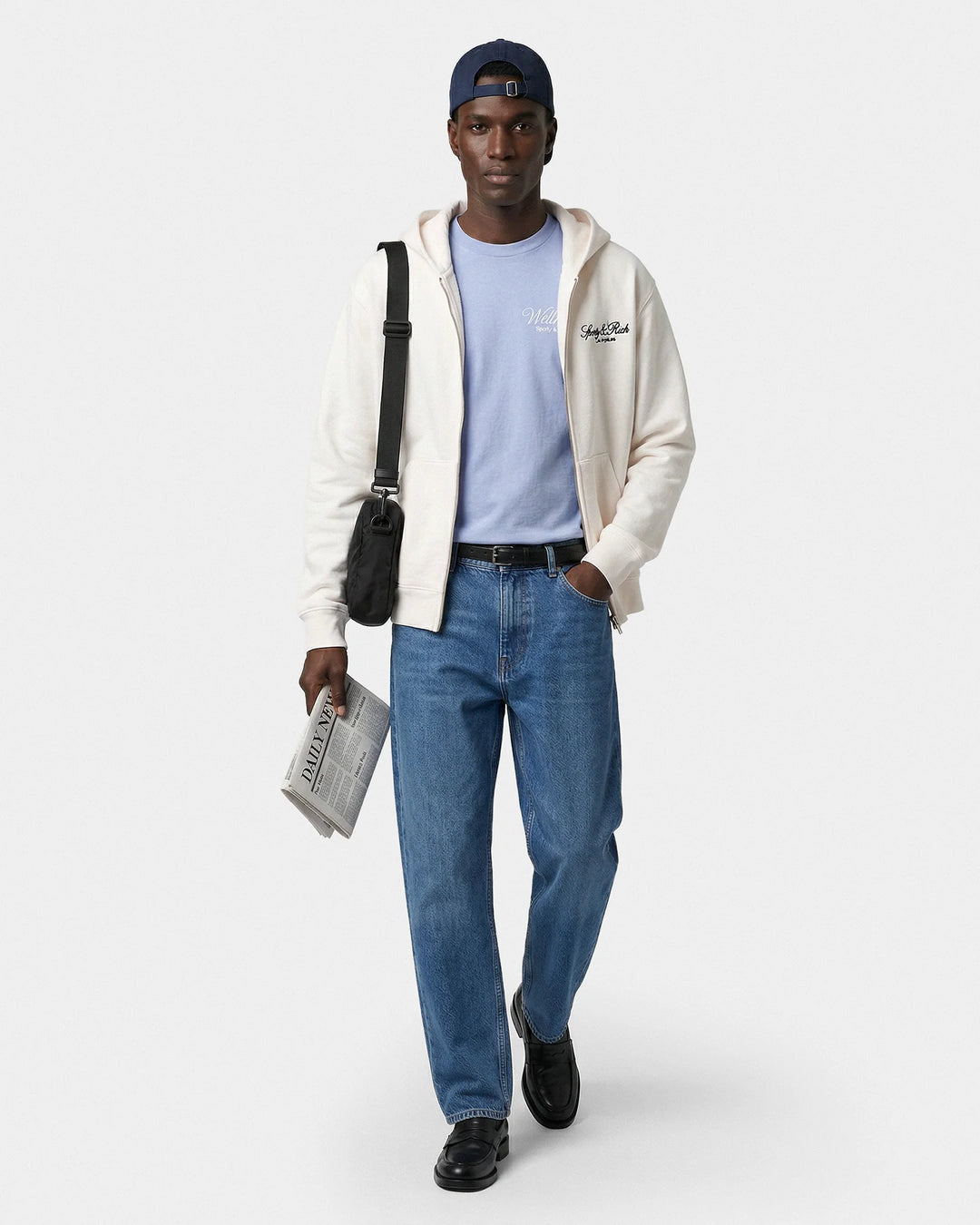 Vendome LA Embroidered Zip Hoodie
