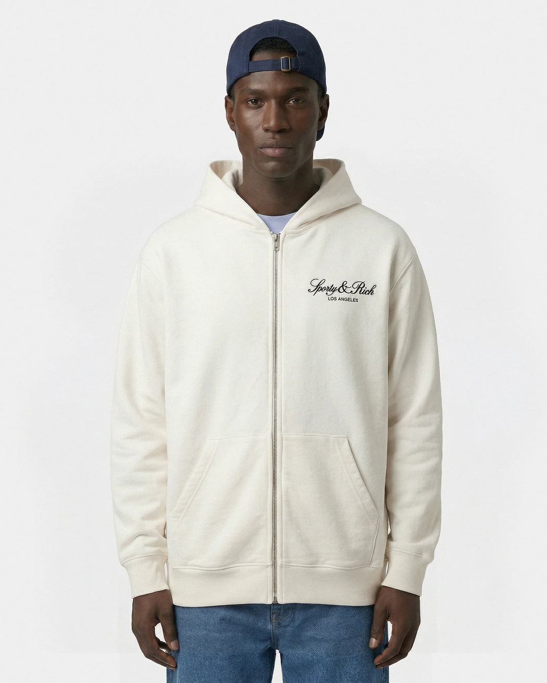 Vendome LA Embroidered Zip Hoodie