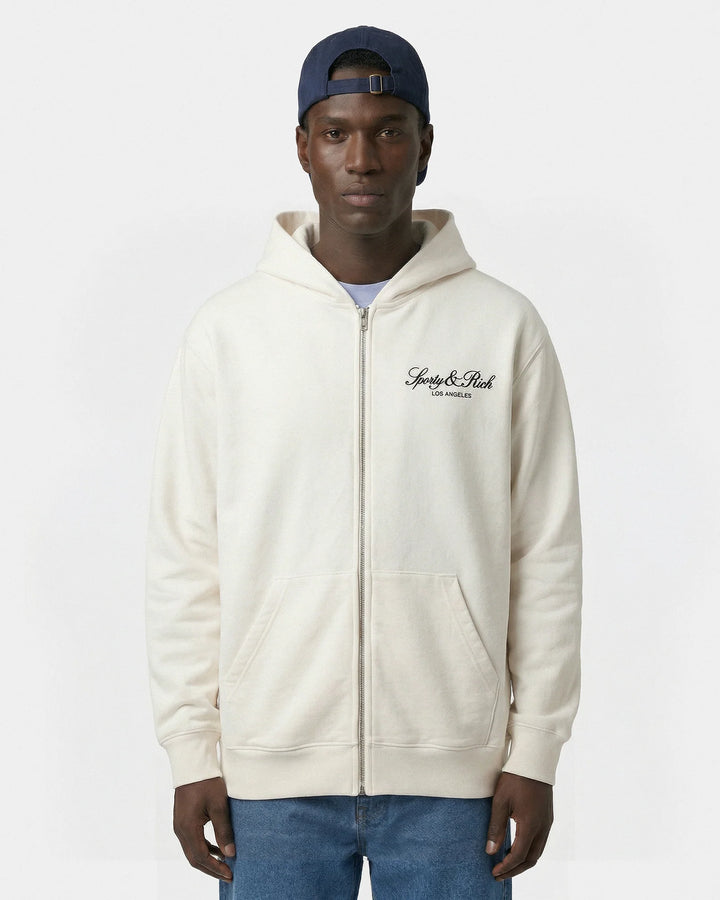 Vendome LA Embroidered Zip Hoodie
