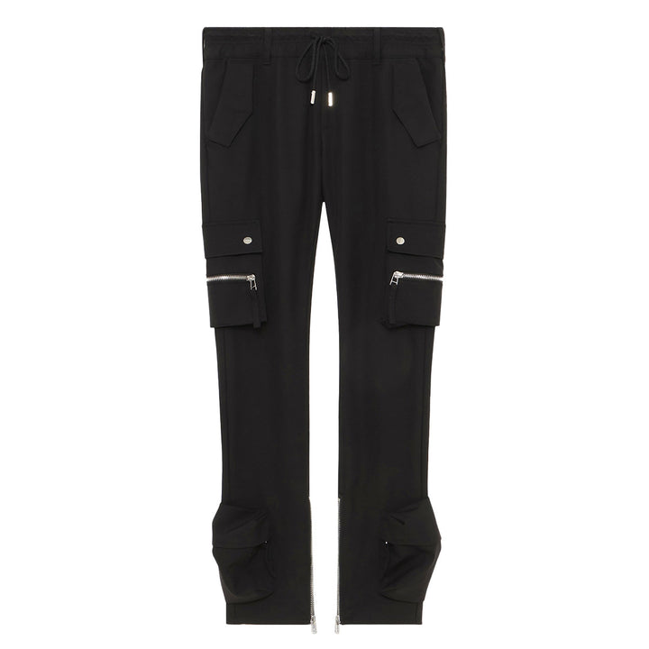 MLVINCE - TYPE-4 SLIM STRETCH CARGO PANTS – BLACK