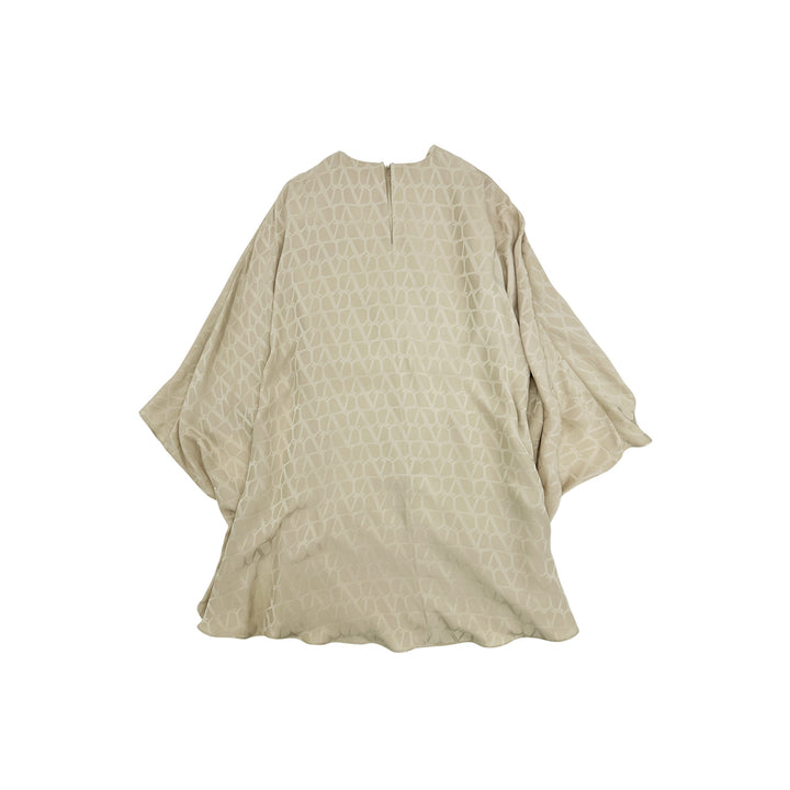 Flying Flowers Print bowling shirt