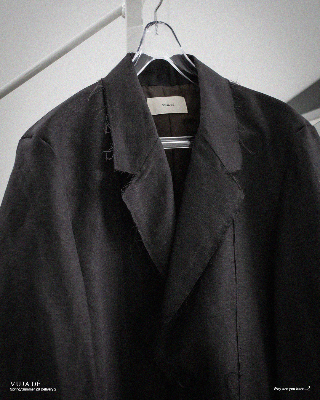 VUJADE - LUCA DECONSTRUCTED TAILORED JACKET IN WOOL & LINEN