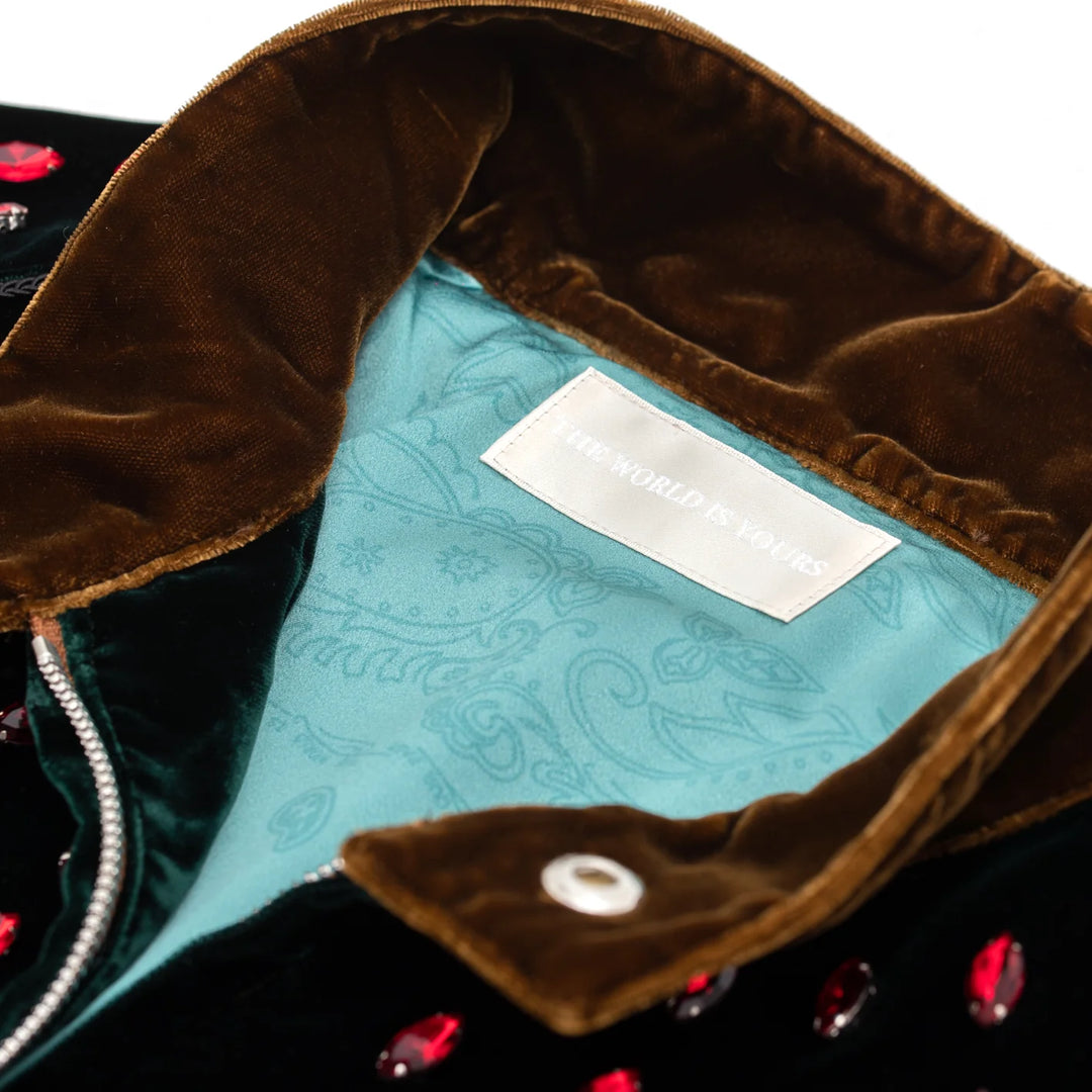 THE WORLD IS YOURS - Velvet Bijou Drizzler Jacket