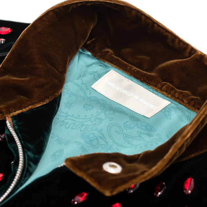 THE WORLD IS YOURS - Velvet Bijou Drizzler Jacket