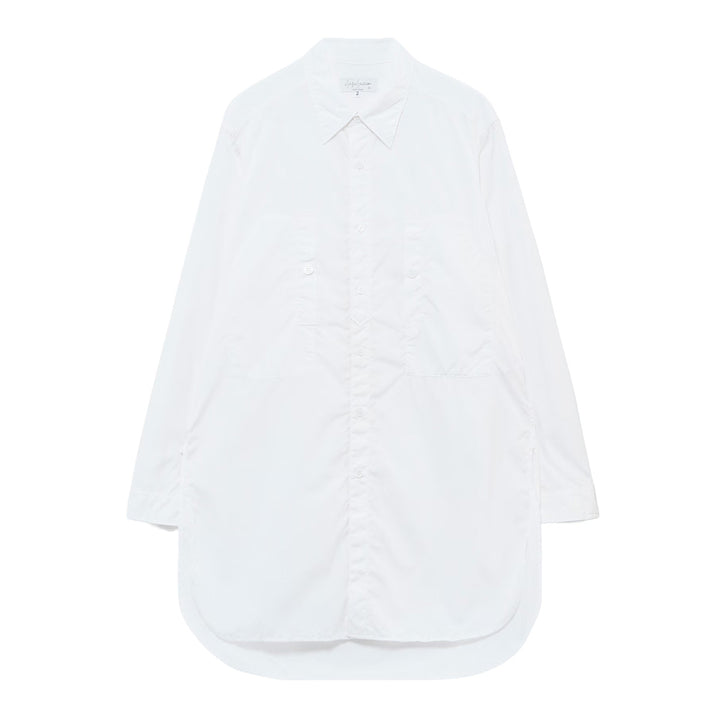 CHAIN STITCH BROAD ROUND HEM BLOUSE