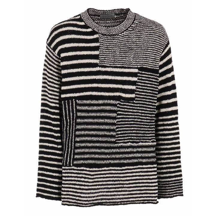 3G1P BORDER ROUND NECK KNIT