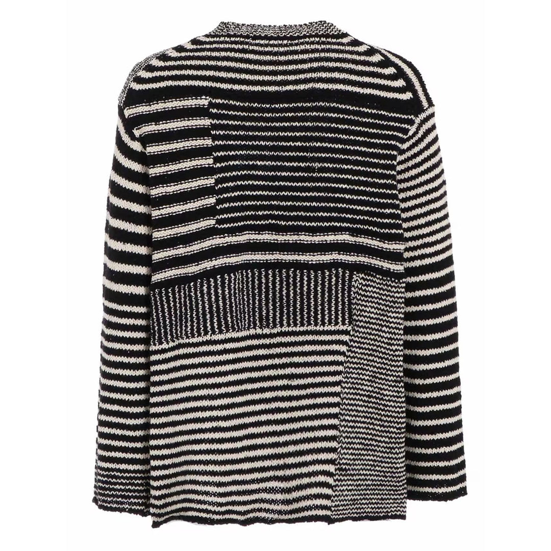 3G1P BORDER ROUND NECK KNIT