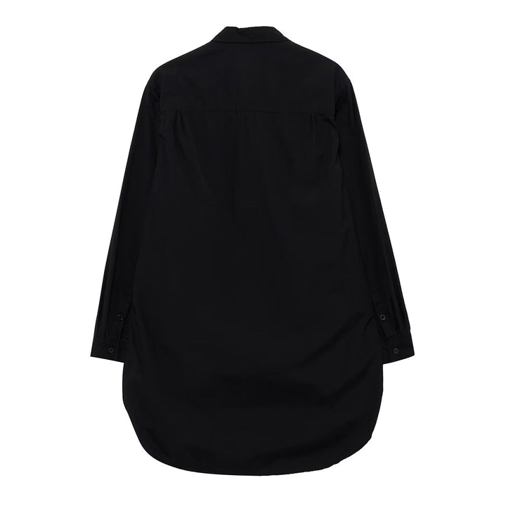 CHAIN STITCH BROAD ROUND HEM BLOUSE