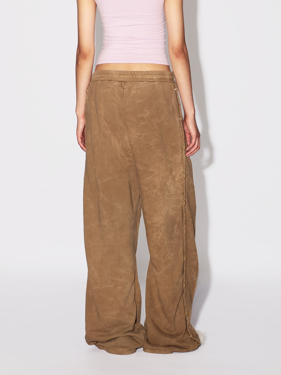 WASHED SIDE OPEN SWEAT PANTS