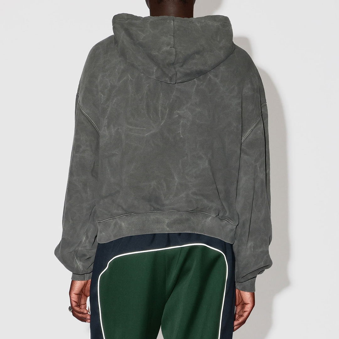 WASHED CROPPED HOODIE