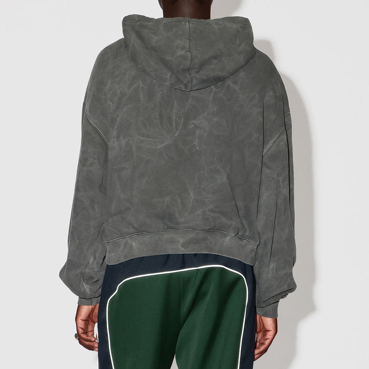 WASHED CROPPED HOODIE