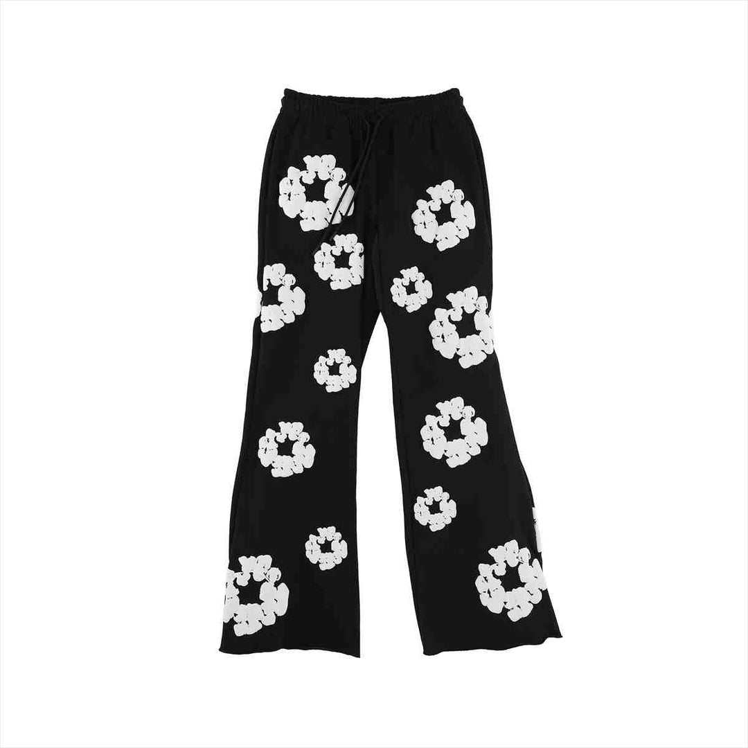 COTTON WREATH SWEAT FLARE PANTS (MENS) - Why are you here?