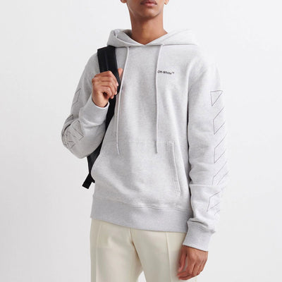 DIAG OUTLINE SLIM HOODIE - Why are you here?