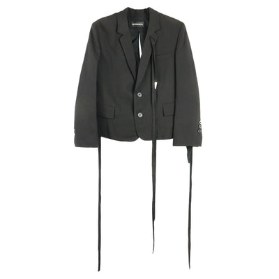 HANNELORE MICRO OPEN BLACK JACKET - Why are you here?