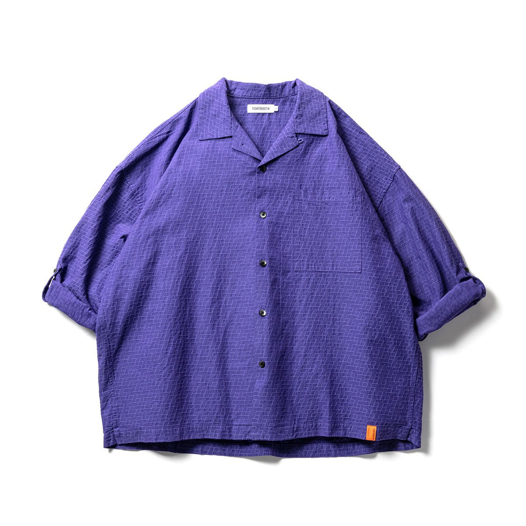 T JACQUARD ROLL UP SHIRT - Why are you here?