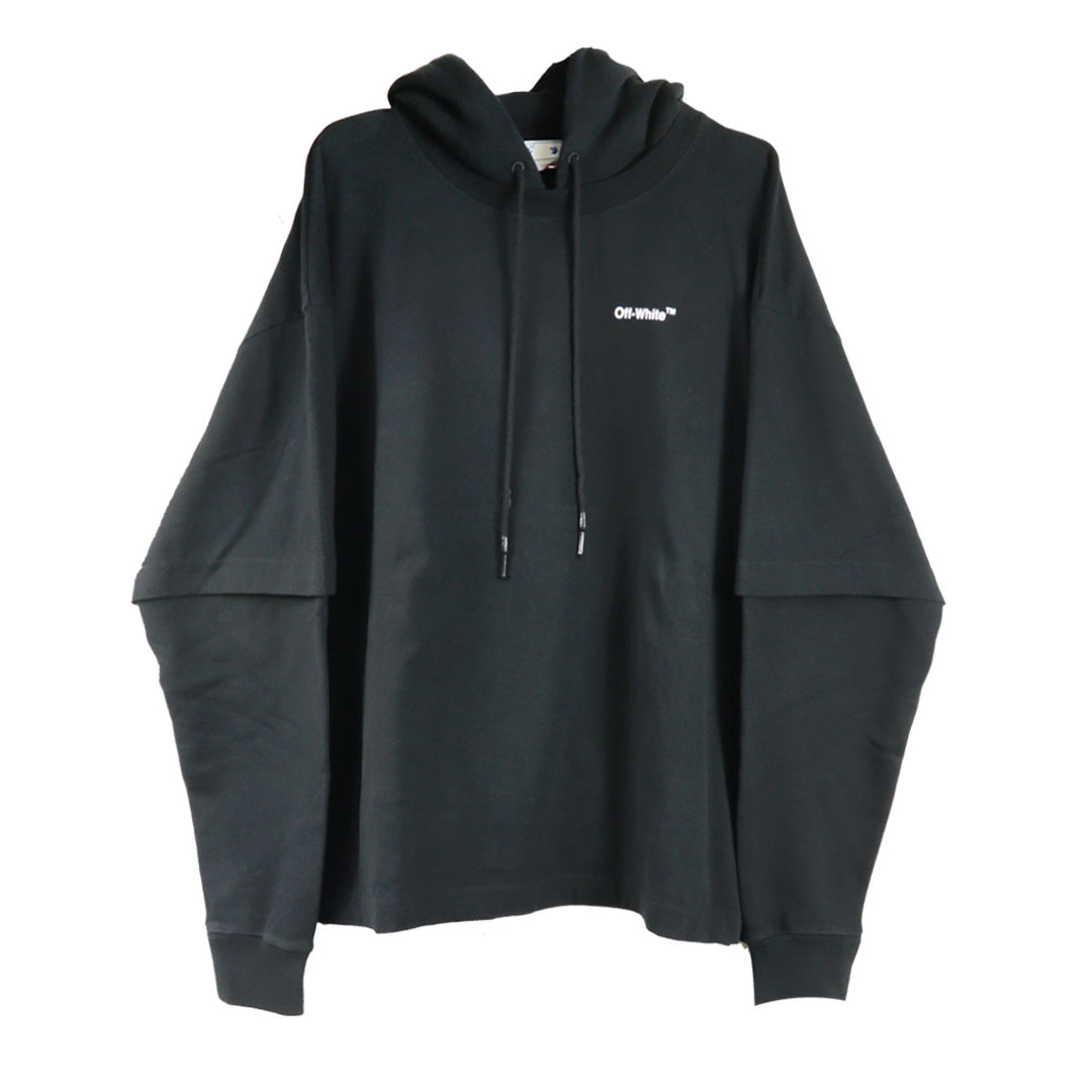 CARAVAG ARROW DOUBLE TEE HOODIE - Why are you here?