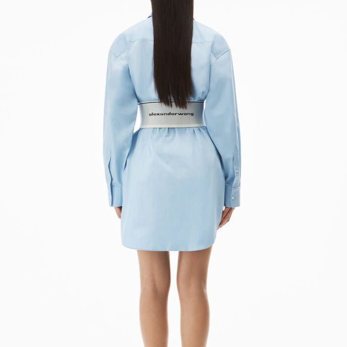 コットンポプリン ロゴエラスティック ドレス - Alexander Wang