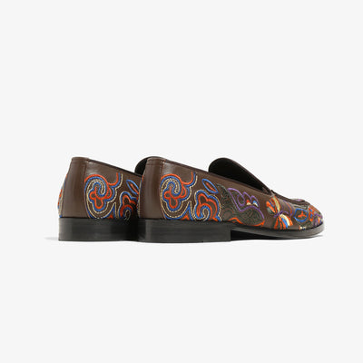 Papillon Emb. Leather Slip-On