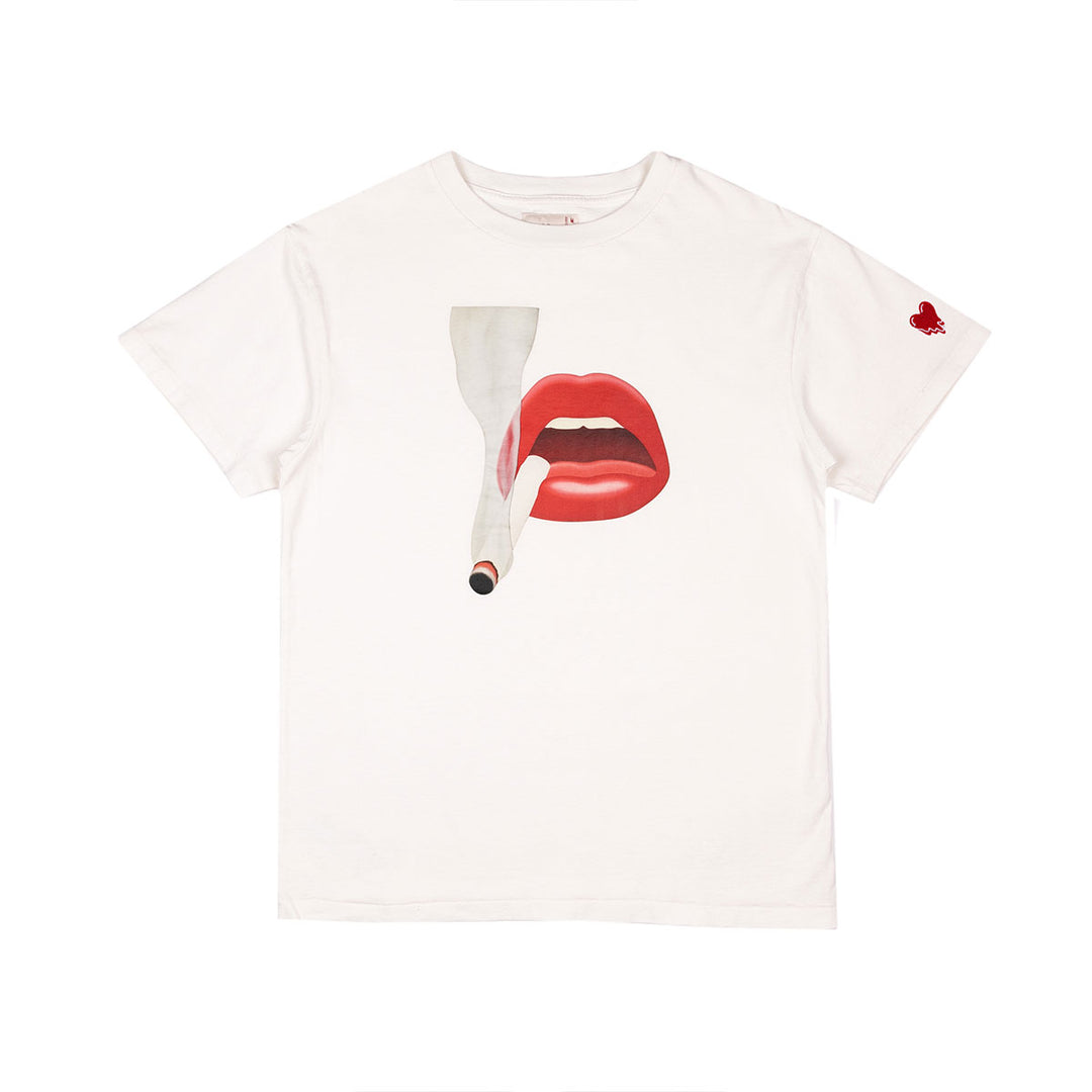 EUxTW SMKING LIP TEE - Why are you here?