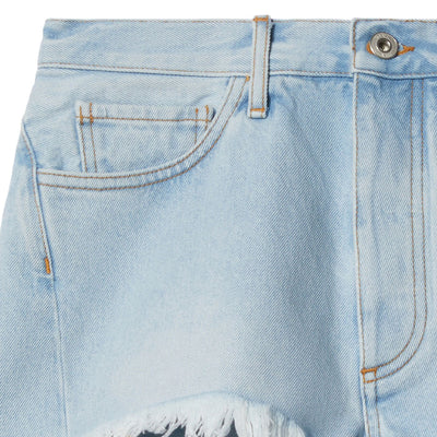 TWISTED BLEACH SEAMS SHORTS - Off-White™