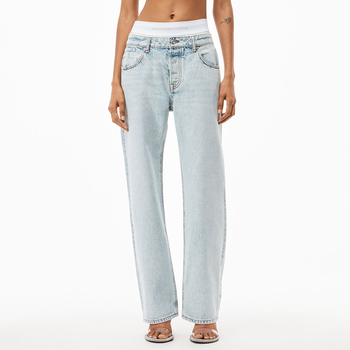 Alexander Wang low-waisted Thong Jeans - Farfetch