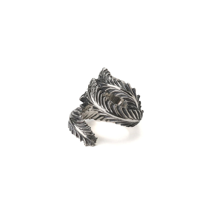 SILVER 950 FEATHER RING - Why are you here?