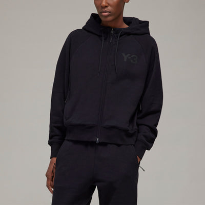 W CLASSIC LOGO FULL ZIP HOODIE - Why are you here?