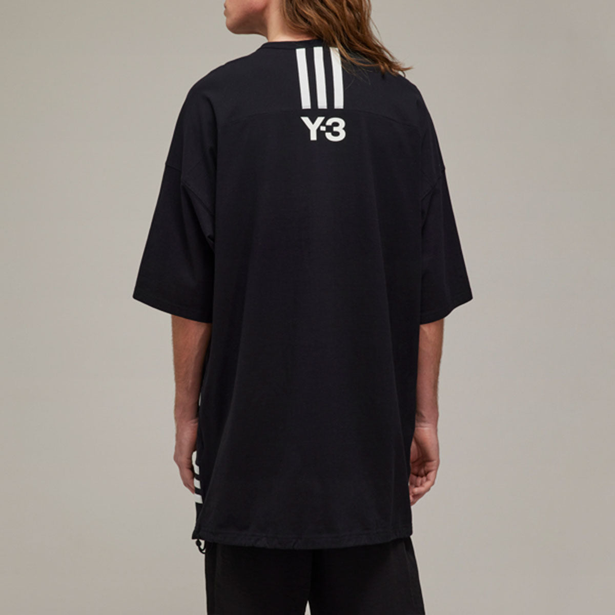 M CH1 OVERSIZED SS TEE - STRIPES - Why are you here?