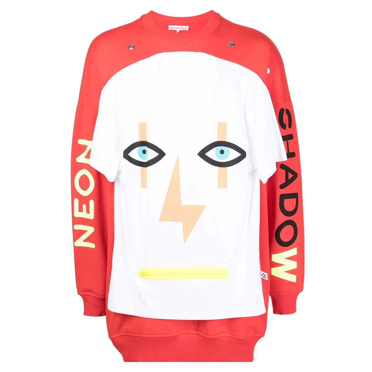 T-shirt Sweat Oversized Neon Shadow - Why are you here?