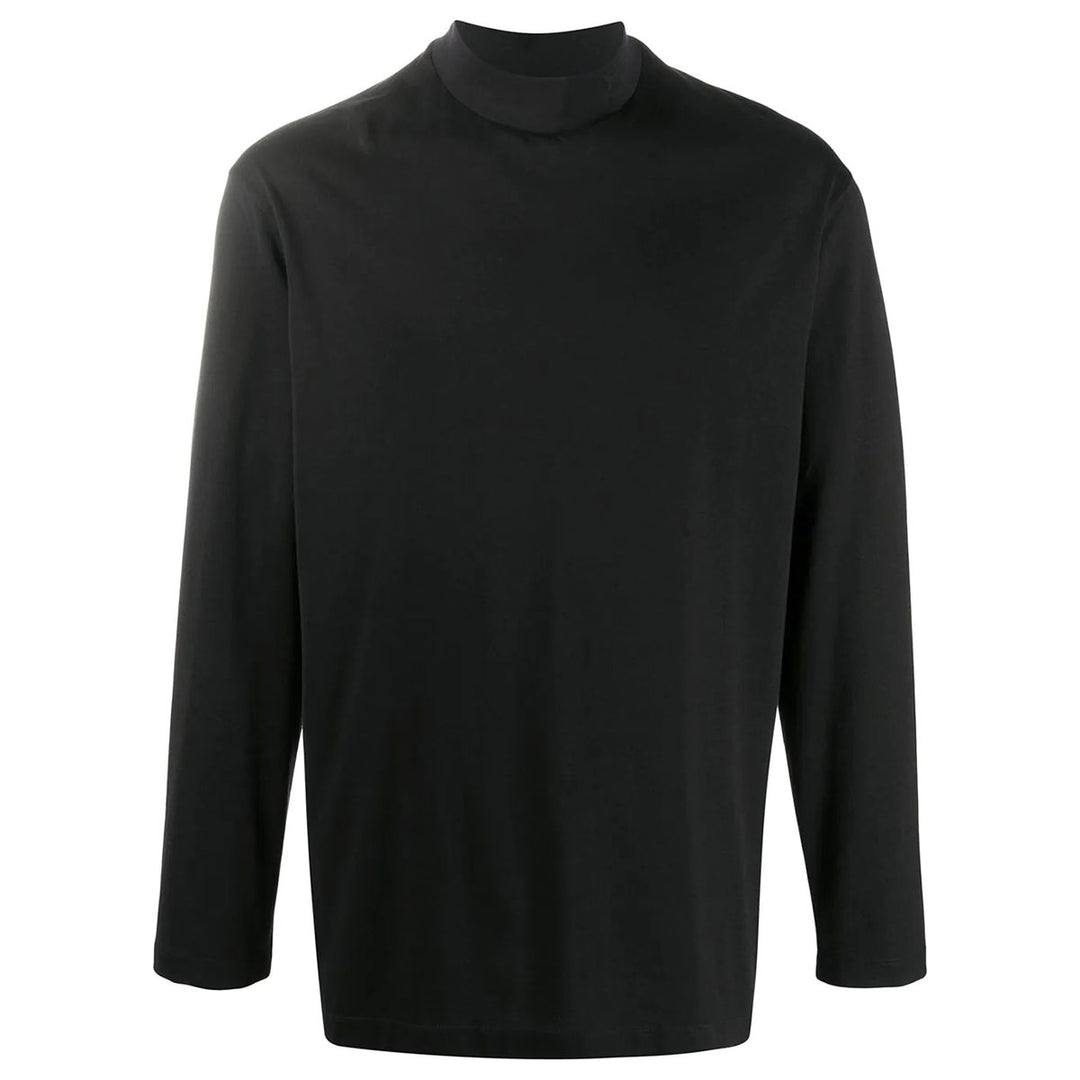 M CLASSIC MOCK NECK LS TEE - Why are you here?