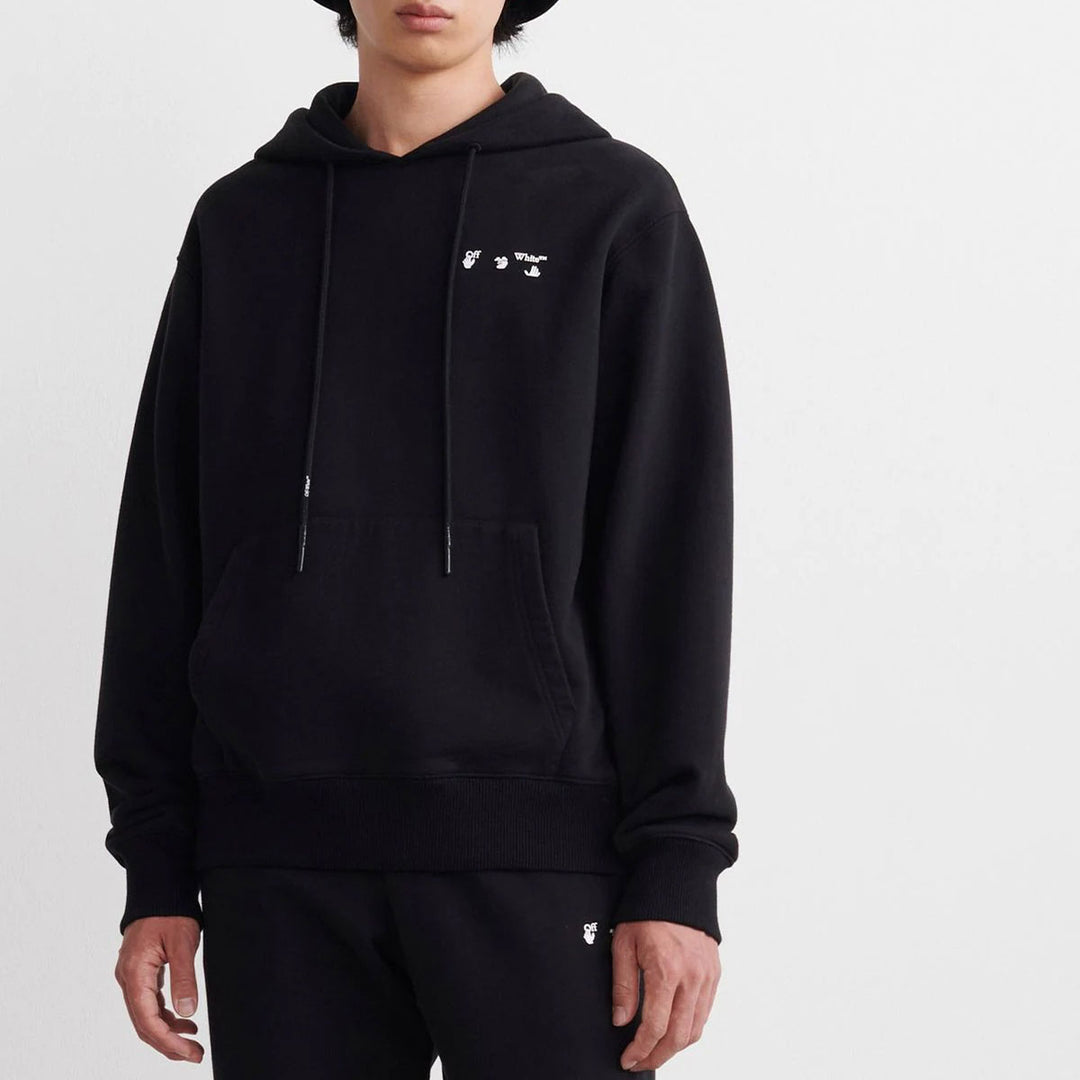 Ow Logo Slim Hoodie - Why are you here?