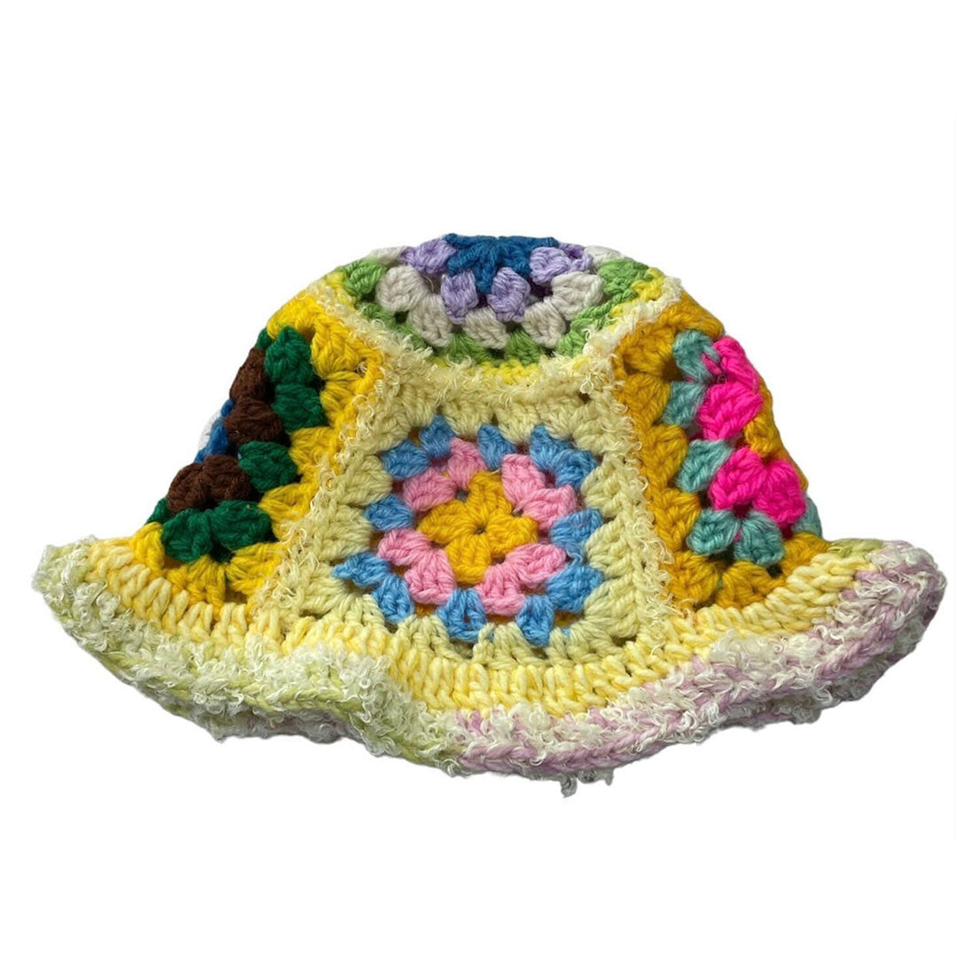 Flower Handmade Knit hat - Y.A.R.N.